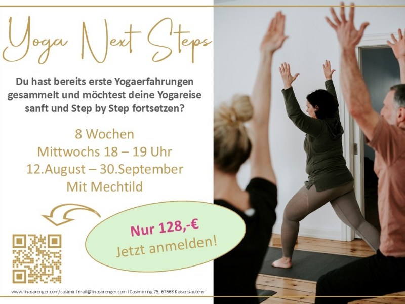 mach deine nächsten Schritte im&nbsp;Yoga