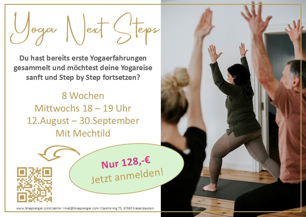 mach deine nächsten Schritte im&nbsp;Yoga