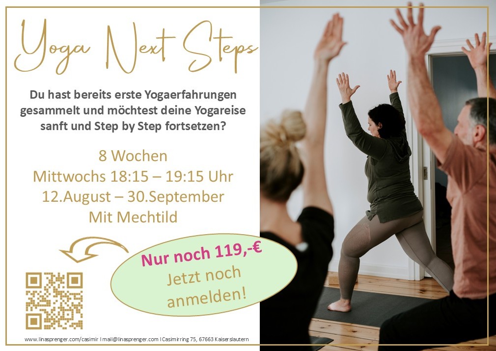 mach deine nächsten Schritte im&nbsp;Yoga