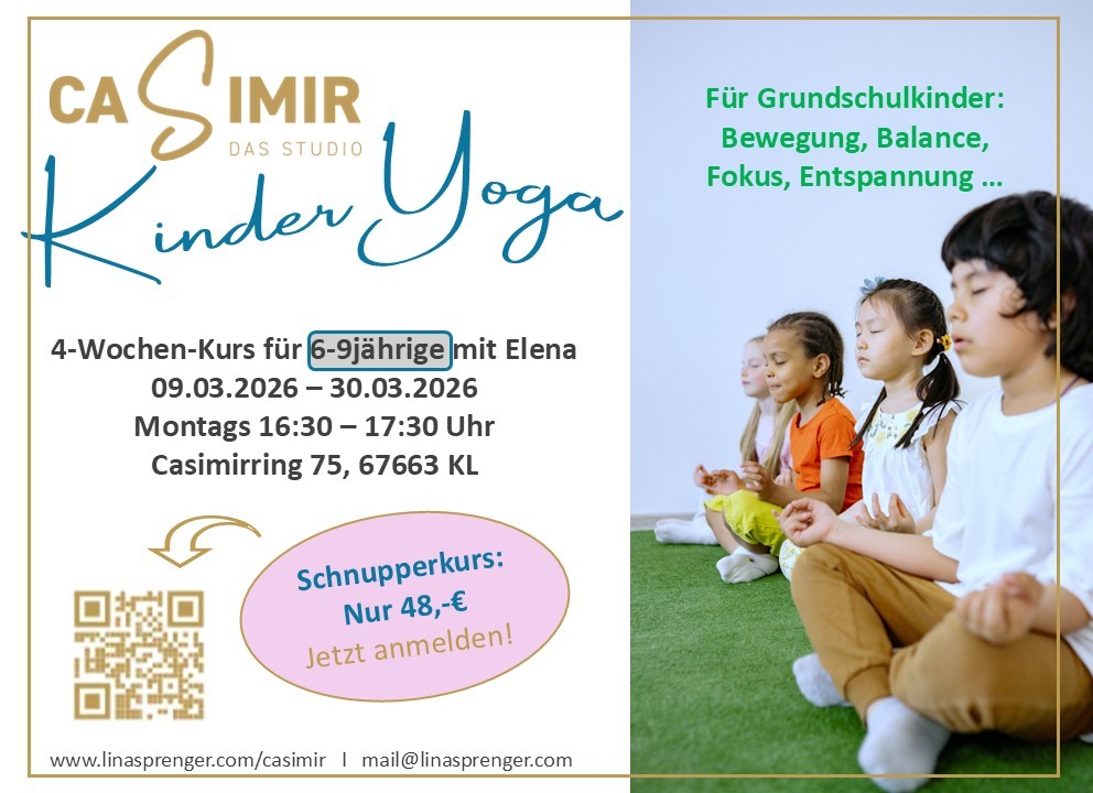 Fokus üben und trotzdem frei sein – Yoga für Grundschulkinder