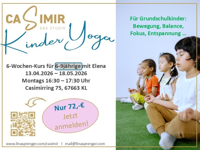 Fokus üben und trotzdem frei sein – Yoga für Grundschulkinder