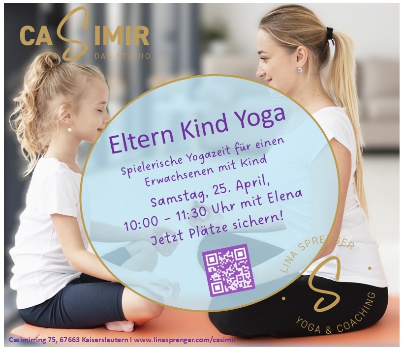 Eltern Kind Yoga. Zusammen Yoga entdecken. Kinder von 4-9J. + ein Erwachsener