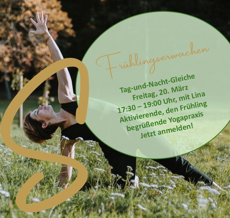 Tag-und-Nacht-Gleiche am 20.3.26: Frühlingserweckende Yogapraxis. 90 Minuten für jedes Level. Im Casimir