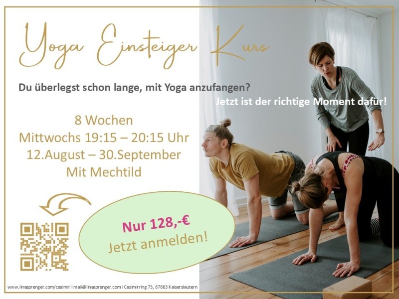 Dein Yoga beginnt im&nbsp;August