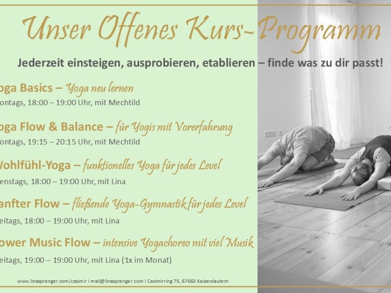 Yoga jederzeit flexibel